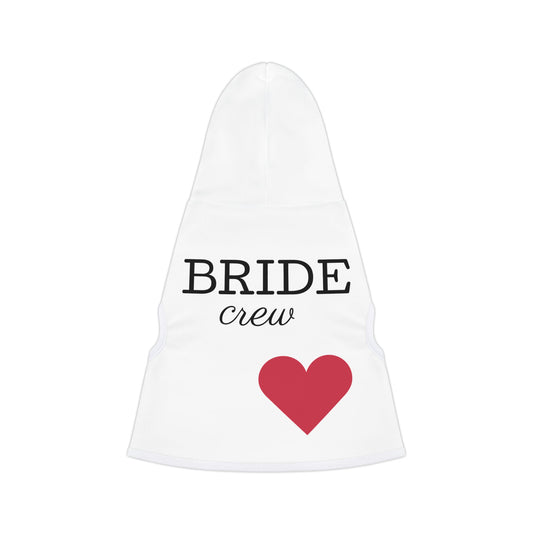 Bride Crew Pet Hoodie - Cute Wedding Outfit for Pups